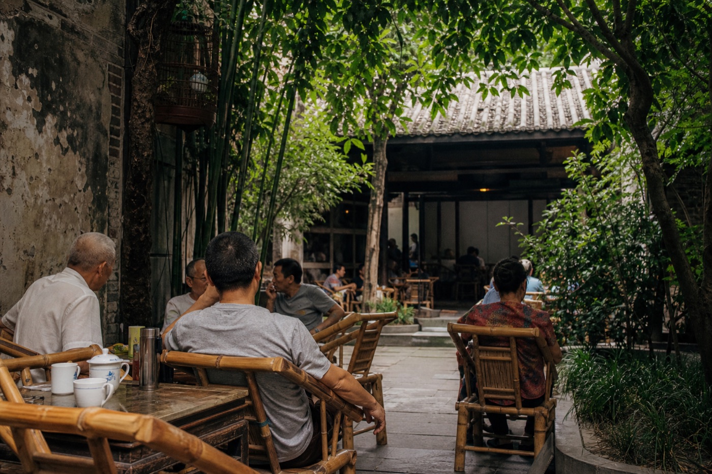 A lived-in courtyard teahouse in Chengdu